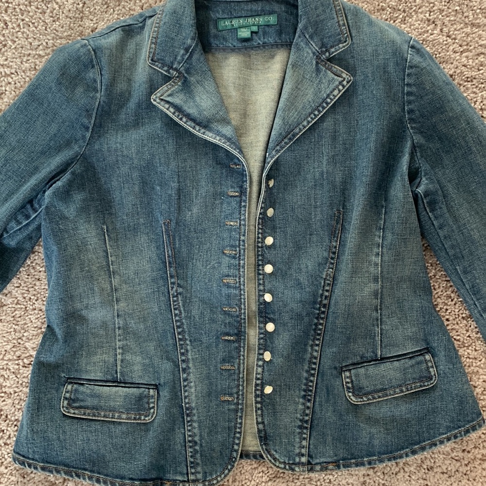 Cute Denim Jacket Size Large